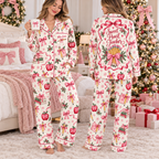Personalized Sweet Teacher Christmas Pajamas, Cozy Educator Holiday Gift
