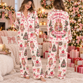 Personalized Teacher Christmas Pajama Set, Nutcracker Holiday Loungewear