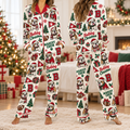 Custom Mascot Christmas Pajamas, Matching School Spirit Holiday Lounge Set