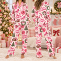 Matching Cheer Spirit Christmas Pajamas, Custom Game Day Holiday Satin Set