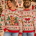 Personalized School Nurse Ugly Christmas Sweater, Cozy Staff Party Outfit