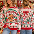 School Nurse Christmas Sweatshirt, Custom Holiday Nurse Sweater