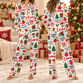Personalized Teacher Christmas Pajamas, Custom School Spirit Pajamas Set