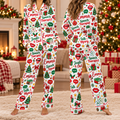 Personalized Speech Therapist Christmas Pajamas, Custom Name SLP Holiday Sleepwear Set