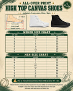 Personalized School Mascot High Top Canvas Shoes, Custom College Spirit Sneakers – product image 5