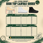 Custom Mascot Canvas Sneakers, Personalized School Spirit Footwear