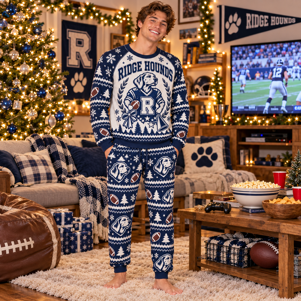Custom Family Holiday Pajama Set, Matching Christmas Spirit Sleepwear