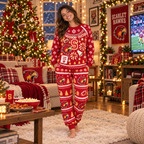 Custom Matching Christmas Pajamas, School Spirit Holiday Loungewear