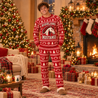 Custom Matching Holiday Sleepwear, School Spirit Christmas Pajama Set