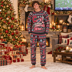 Custom Matching Christmas Pajamas Set, Holiday School Spirit Sleepwear