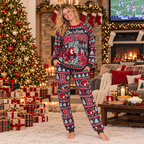 Personalized Location Holiday Pajamas, Custom Mascot & Hometown Lounge Set