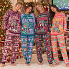 Personalized Location Holiday Pajamas, Custom Mascot & Hometown Lounge Set