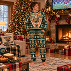 Custom Holiday Novelty Pajama Set – view 6