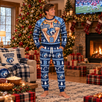Custom Holiday Novelty Pajama Set – view 7