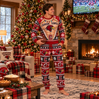 Custom Holiday Novelty Pajama Set – view 4