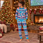 Custom Holiday Novelty Pajama Set – view 4