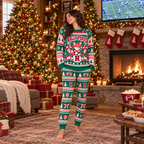 Custom Holiday Novelty Pajama Set – view 6