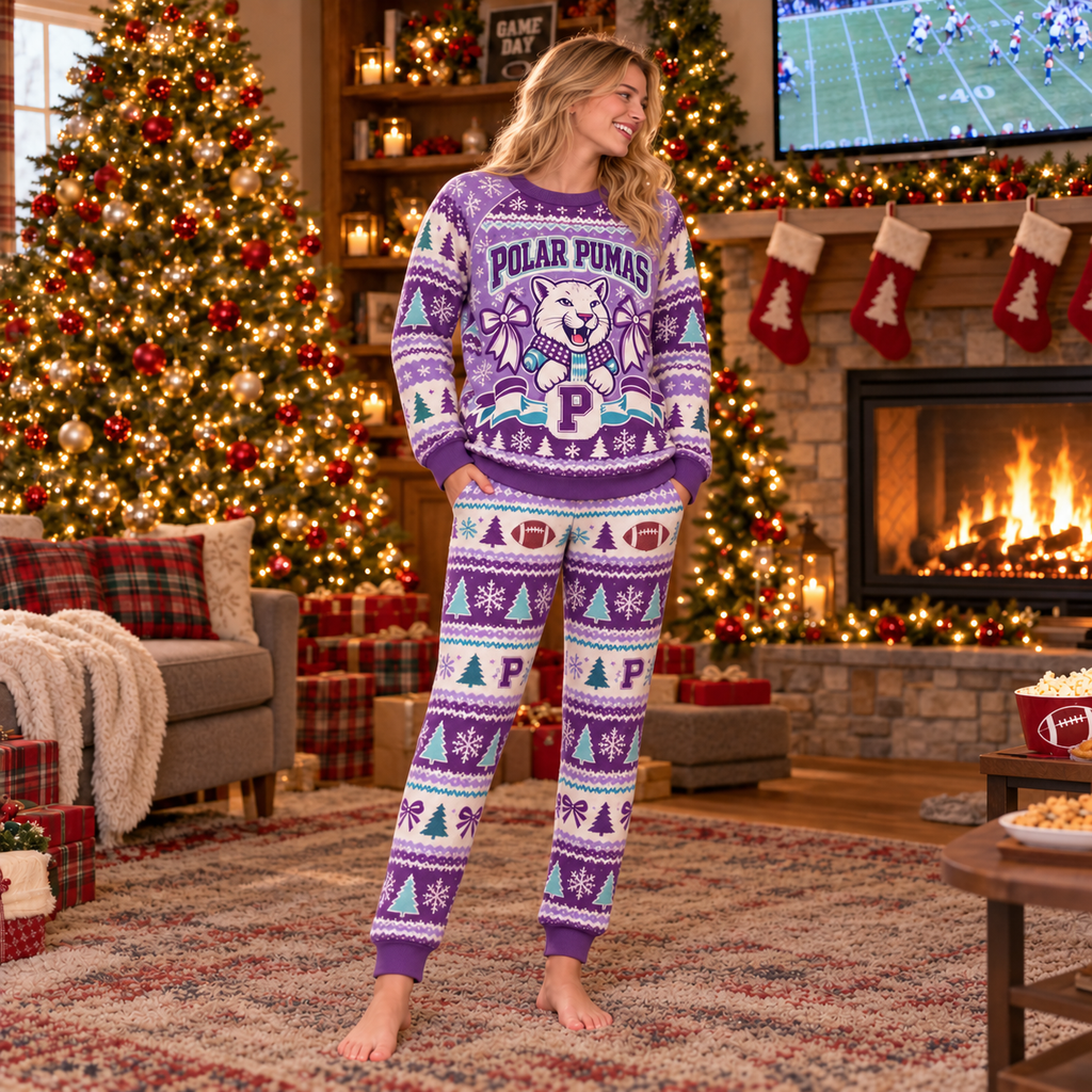 Custom Holiday Novelty Pajama Set – view 7