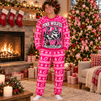 Custom Pink Support Holiday Pajamas – view 4