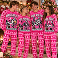 Custom Pink Support Holiday Pajamas