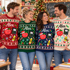 Personalized Educator Christmas Sweatshirt, Custom Teacher Holiday Gift