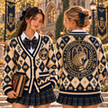 Personalized Argyle Mascot Cardigan, Custom School Spirit Fan Gift