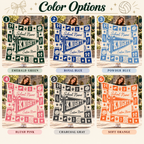 Personalized Coquette Bow Fleece Blanket, Custom School Spirit Fan Gift