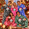 Matching Volleyball Christmas Pajamas, Custom Family Holiday Jumpsuit