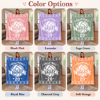 Personalized Custom Mascot Fleece Blanket, Proud Fan Spirit Gift