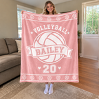 Personalized Custom Mascot Fleece Blanket, Proud Fan Spirit Gift