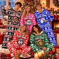 Matching Team Mascot Christmas Pajamas, Custom School Spirit Holiday Jumpsuit