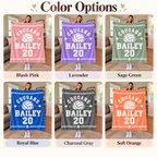 Personalized Volleyball Fleece Blanket, Custom Team Spirit Fan Gift