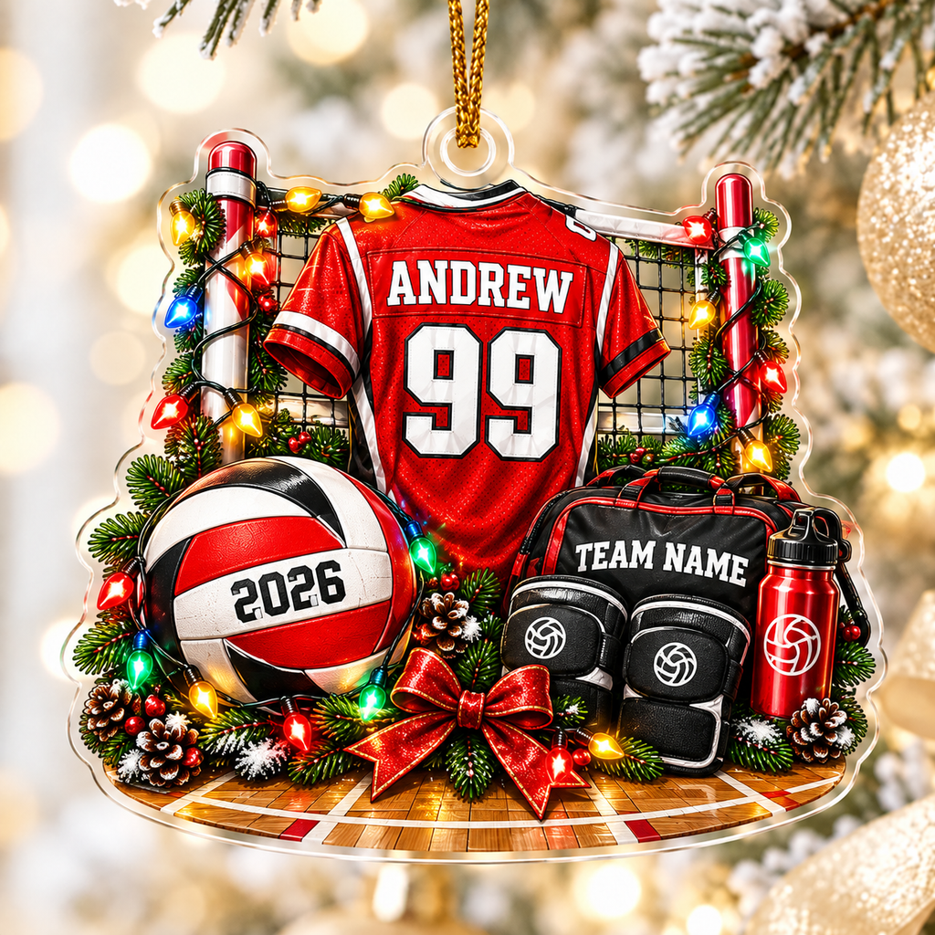 Personalized Soccer Jersey Christmas Ornament