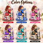 Personalized Volleyball Girl Christmas Ornament – view 5