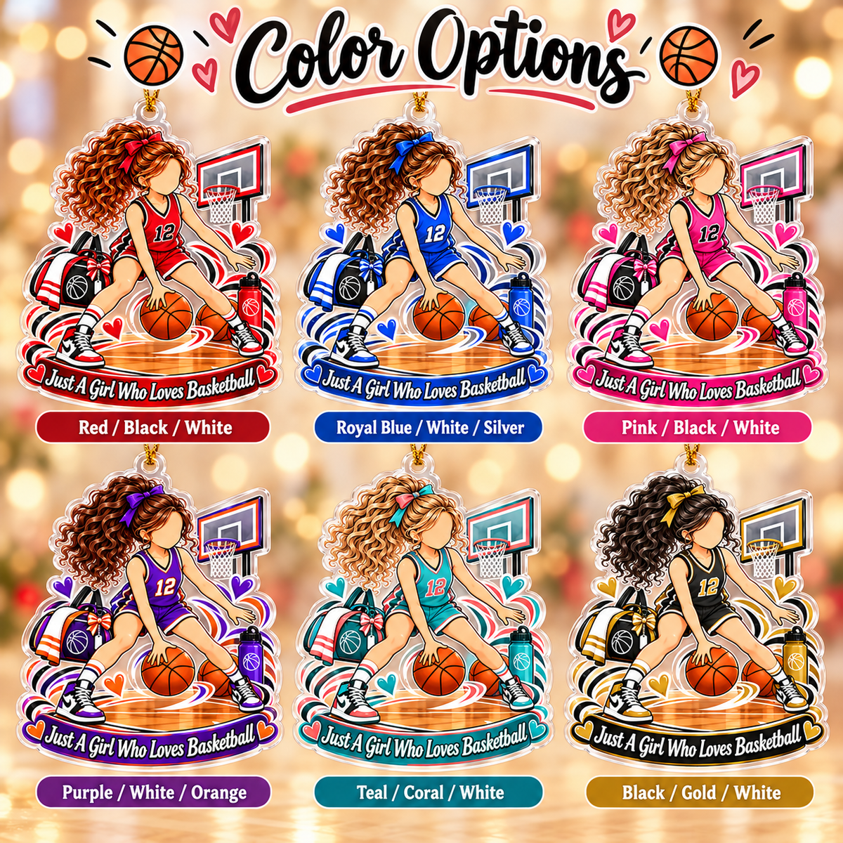 Personalized Basketball Christmas Ornament – view 5