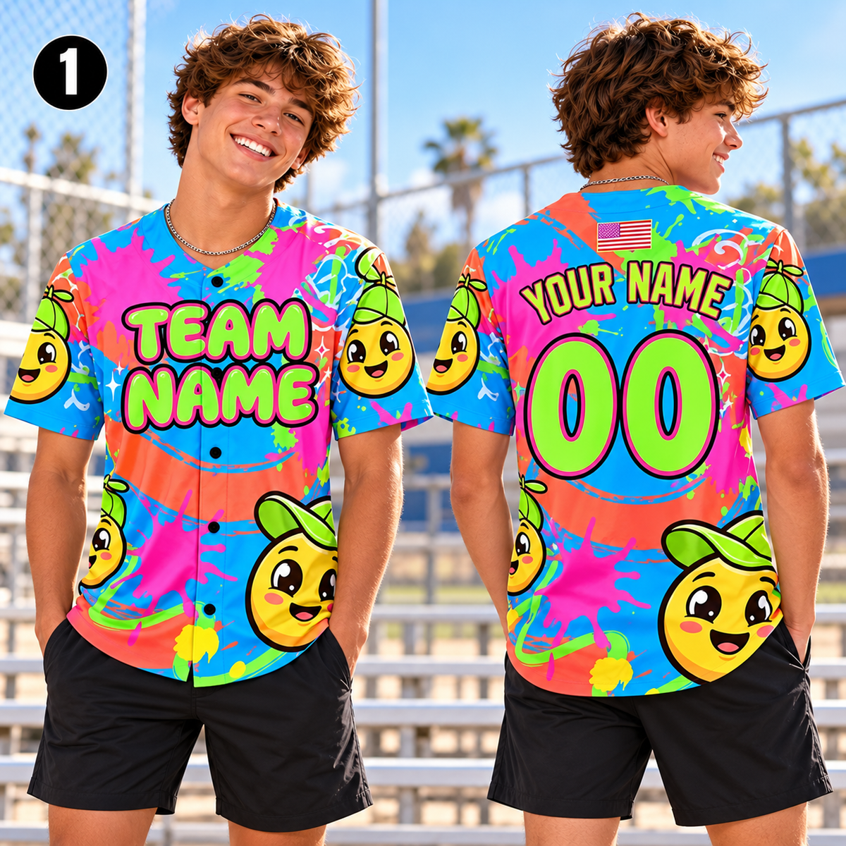 Personalized Vibrant Baseball Jersey, Proud Player & Team Spirit Gift