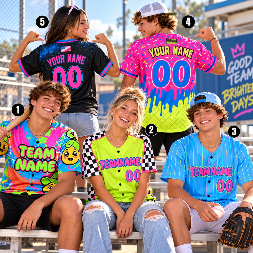 Personalized Vibrant Baseball Jersey, Proud Player & Team Spirit Gift