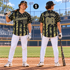 Personalized Camo Baseball Jersey, Custom Game Day Team Uniform