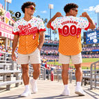 Personalized Ice Cream Drip Baseball Jersey, Game Day Team Spirit Uniform