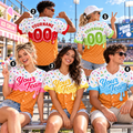 Personalized Ice Cream Drip Baseball Jersey, Game Day Team Spirit Uniform