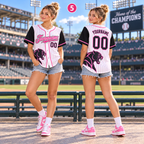 Personalized Pinstripe Baseball Jersey, Custom Game Day Team Uniform