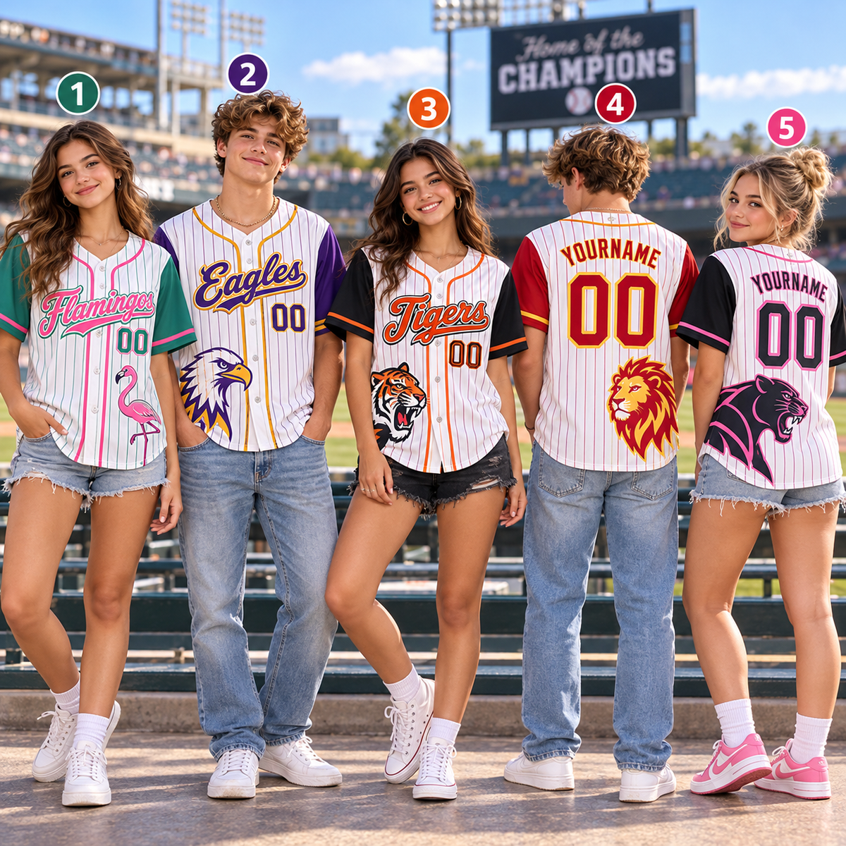Personalized Pinstripe Baseball Jersey, Custom Game Day Team Uniform