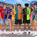Personalized Split Color Baseball Jersey, Custom Mascot Proud Fan Gift
