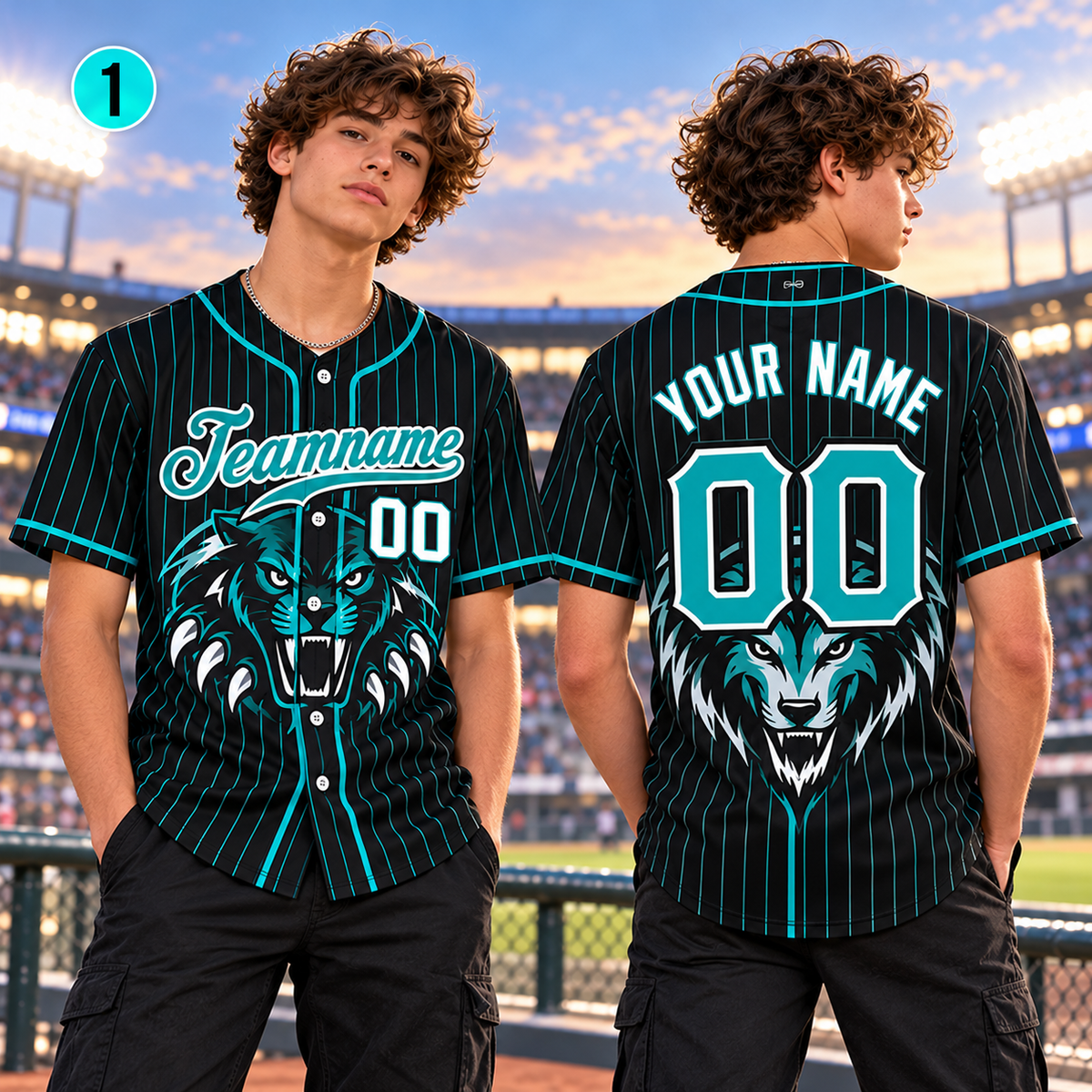 Custom School Spirit Baseball Jersey, Personalized Team Mascot Gift