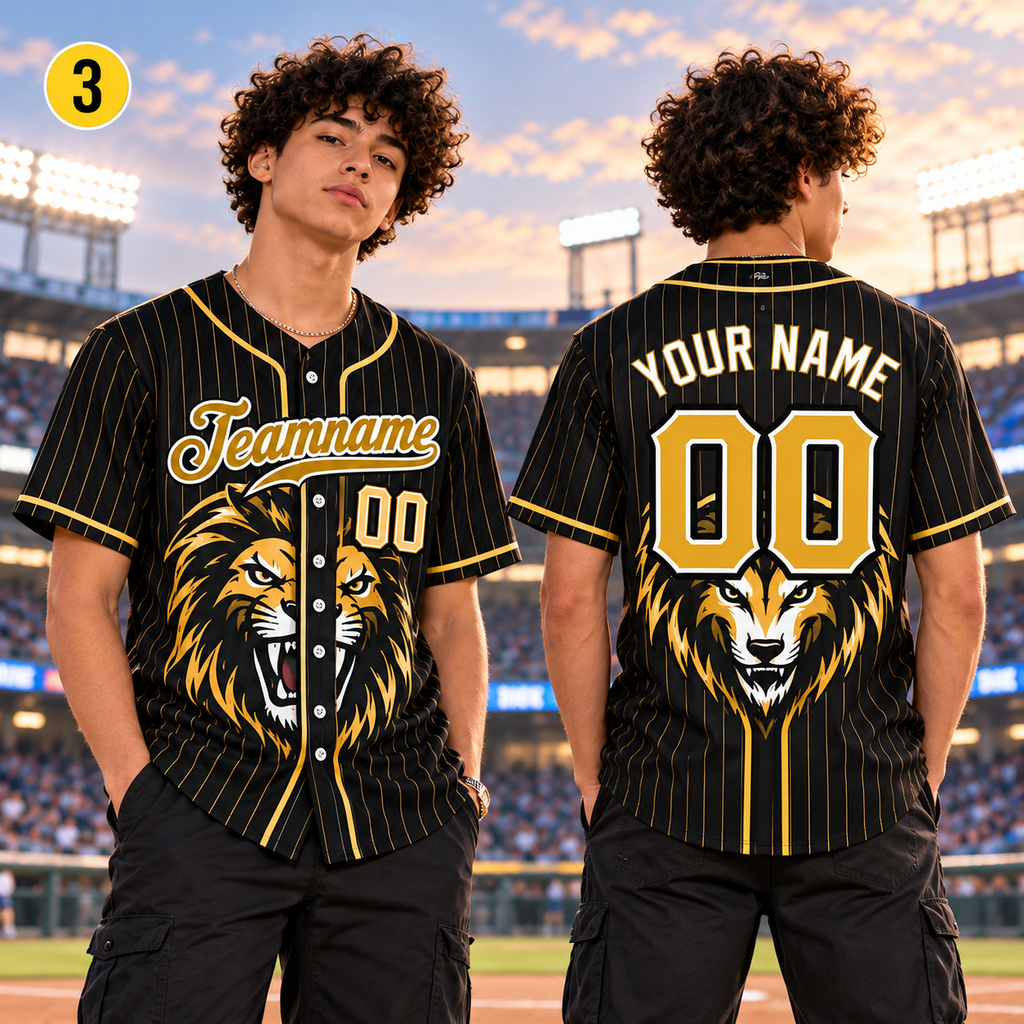 Custom School Spirit Baseball Jersey, Personalized Team Mascot Gift