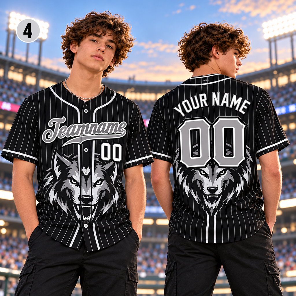 Custom School Spirit Baseball Jersey, Personalized Team Mascot Gift