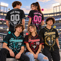 Custom School Spirit Baseball Jersey, Personalized Team Mascot Gift