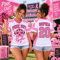 Breast Cancer Awareness Football Jersey, Pink Out Game Day Spirit Wear - product image 1