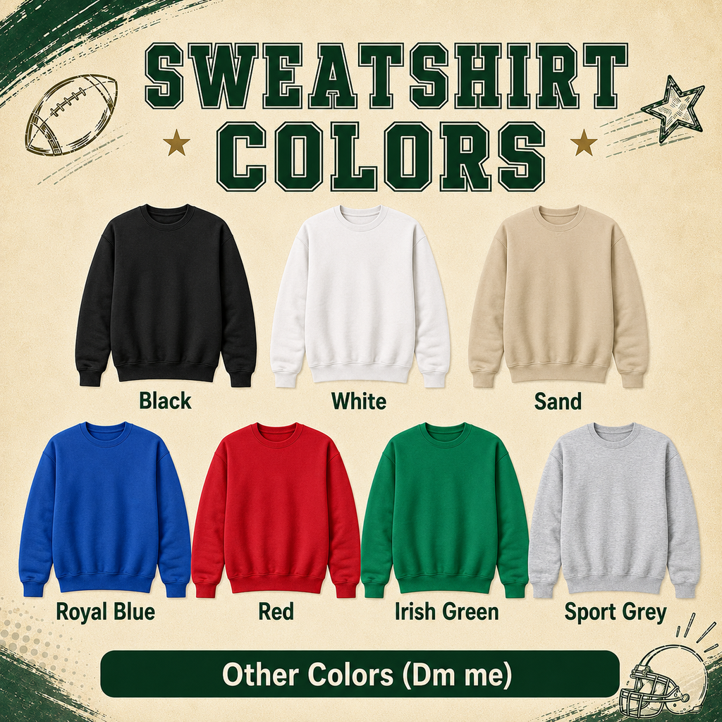 Custom School Mascot Sweatshirt, Personalized Neon College Spirit Crewneck – product image 6