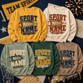 Vintage College Spirit Sweatshirt, Custom Game Day School Mascot Crewneck – product image 1